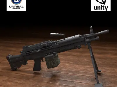 Support Weapon Collection 3D Model Pack