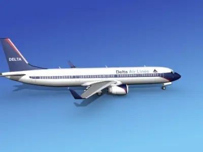 Boeing 737-900ER Delta 2 3D model