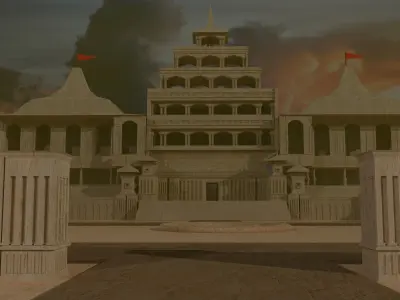 bahubali fort  3D model