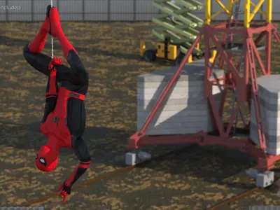  Spider Man Hanging Pose 