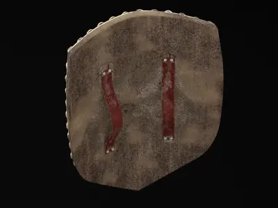 Ancient War Shield Low-poly 3D model purchase