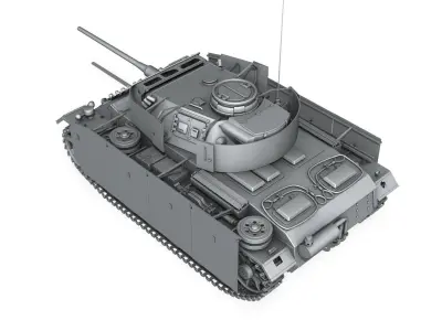 PzKpfw III - Panzer 3 -  Ausf M  3D model