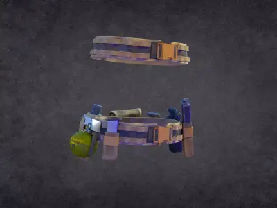 Fragmentation Grenade M24 Free low-poly 3D model