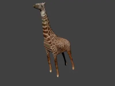 Giraffe Low-poly Low-poly 3D model
