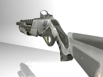 Modern Shootgun Accesories Low-poly 3D model