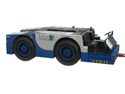Lowpoly B700 Tow Tractor Low-poly 3D model