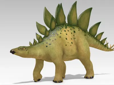 Stegosaurus Low-poly 3D model shop