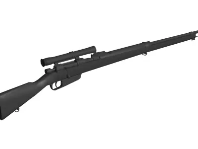 Carcano rifle 3D model