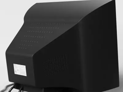 CRT PC Monitor 3D model
