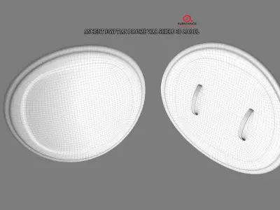 ANCIENT EGYPTIAN WAR SHIELD 3D MODEL Low-poly 3D model