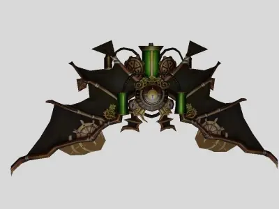 mechanic Wing Low-poly 3D model shop