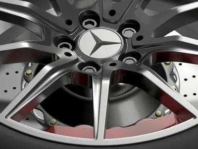 Mercedes Benz AMG GT wheel 3D model