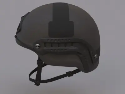 Ops Core Sentry mid cut military helmet black 3D model