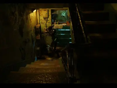  entrance scene day and night look 3D model