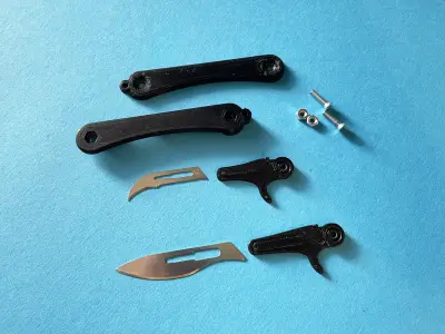  Pocket scalpel knife folding scalpel knife v1 for one blade Free 3D print model