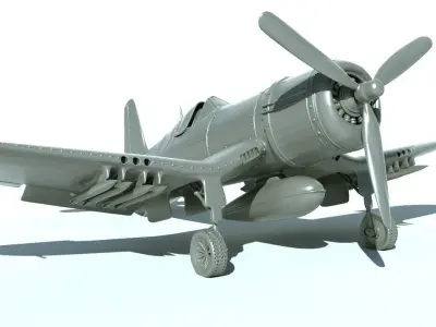 F4u Corsair for print 3D print model
