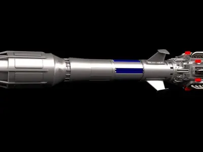 SciFi Missile 3D model