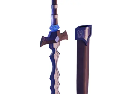 Dagger Dark Fantasy Low-poly 3D model
