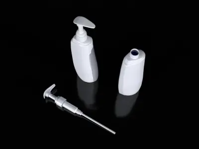Realistic model of a Lotion Bottle Tube 3D model