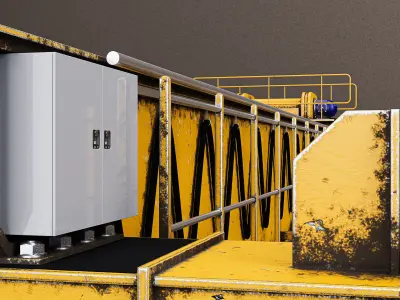 Overhead Crane 3D model buy