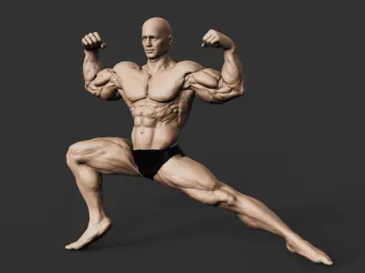 Bodybuilder 3D print model get