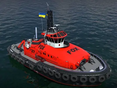 Dual Fuel Tug 3D model