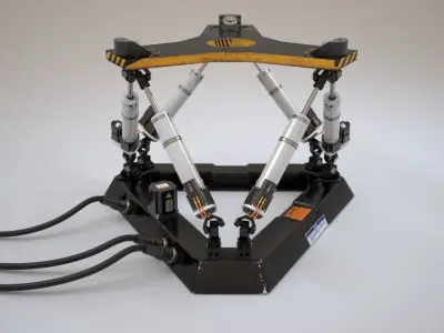 Hexapod Platform 3D model
