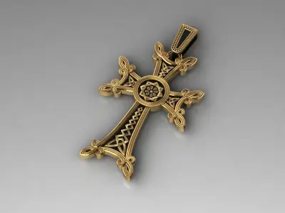 cross Armenian 3D print model