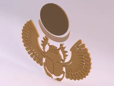 Egyptian Symbols - 020 Low-poly 3D model