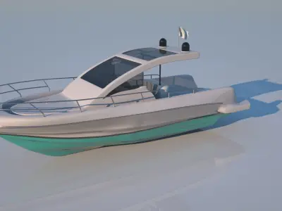 Speed boat base shape 3D model