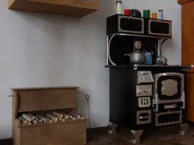 Old Kitchen 3d Scene 3D model