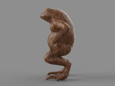 Ogama Yokai Low-poly 3D model