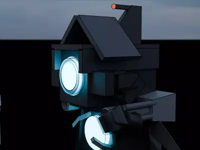 lego skibidi Free 3D model