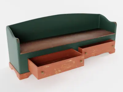 Old Settle Bench 3D model