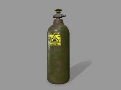  Oxygen Tank Low-poly 3D model