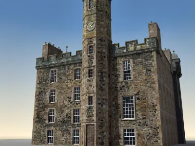 13 European Buildings 3D model