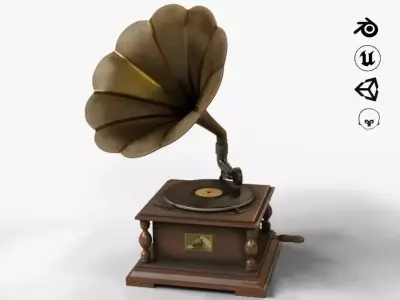 Gramophone 3D model