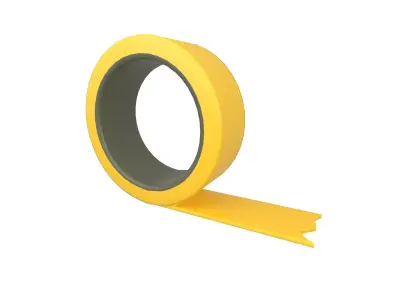 Cartoon Tape v1 005 Low-poly 3D model