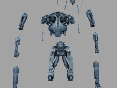 T-800 Terminator High Detal 3D print model