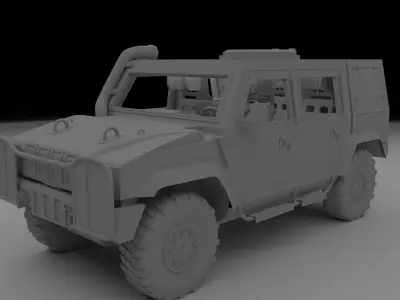 VTLM Lince - Iveco LMV Low-poly 3D model