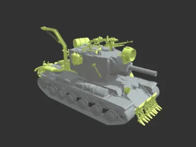 Soviet KV-2 Upgrade Kit 1-35 3D print model