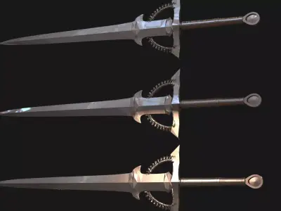 Dark Solar Sword 3D model