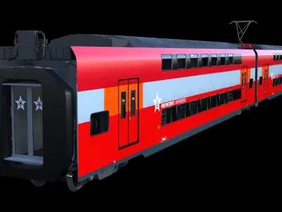 Aeroexpress Stadler KISS 3d 3D model