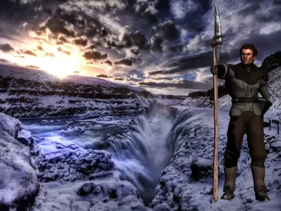 The bleed spear Low-poly 3D model