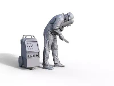 Figure welder for ship model diorama railway 3D print model
