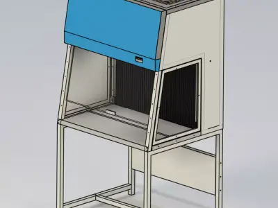 Biosafety Cabinet 3ft Horizontal Laminar Flow  3D model