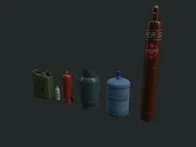 Ballons Low-poly 3D model