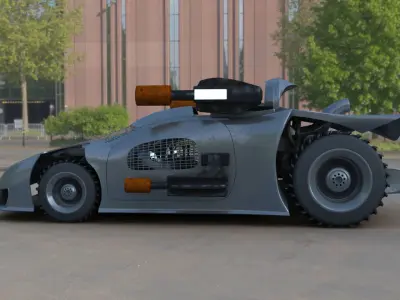 Futuristic Battle Car 3D model