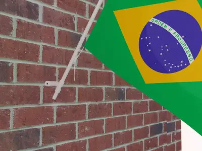 Flag of Brazil 3D model