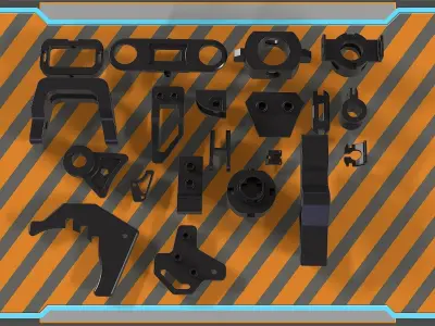 Robotic hard surface kit sets 2 3D model